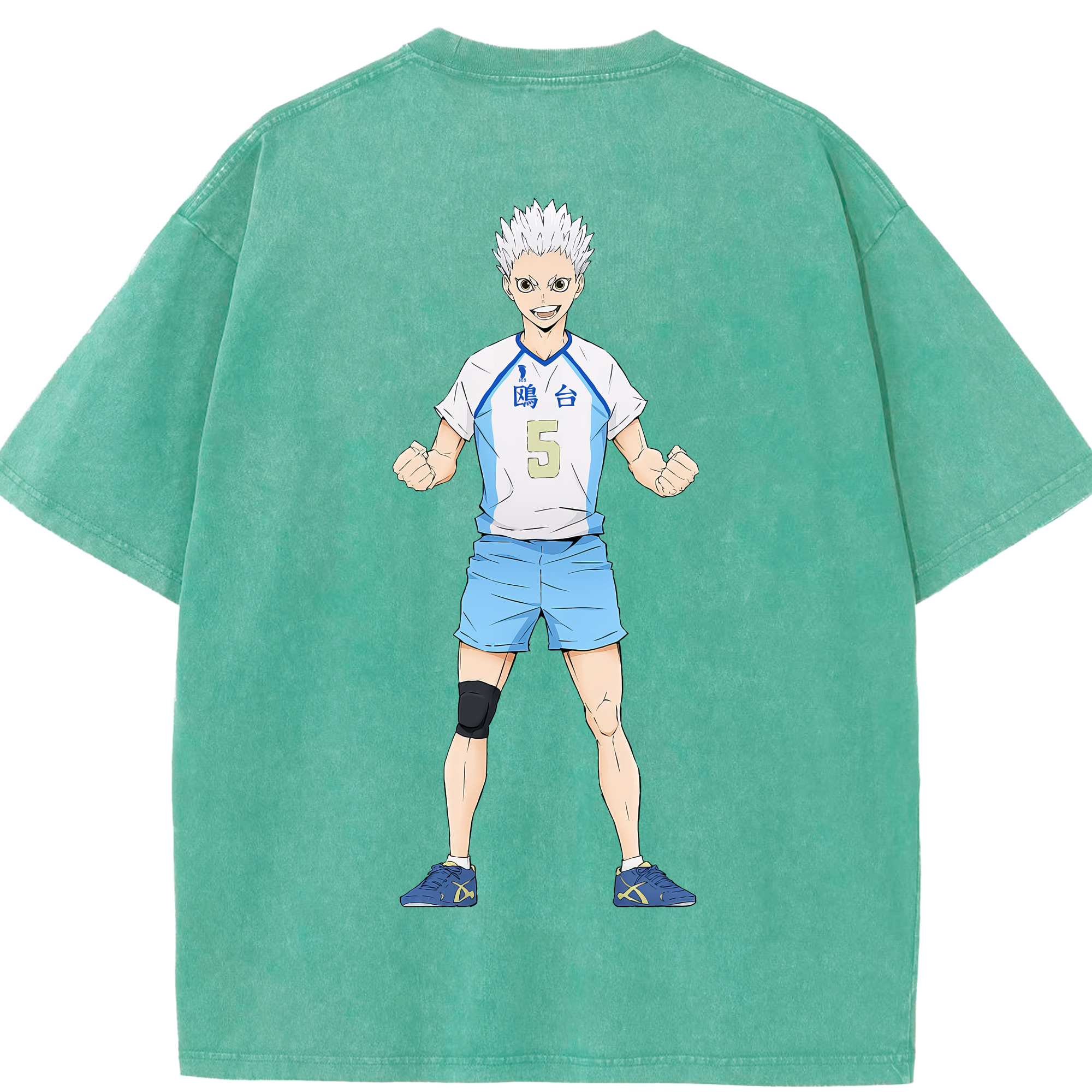 （画像用） ハイキュー!! Haikyu!! 綿100% ヴィンテージ風 半袖Tシャツ（背面プリント）